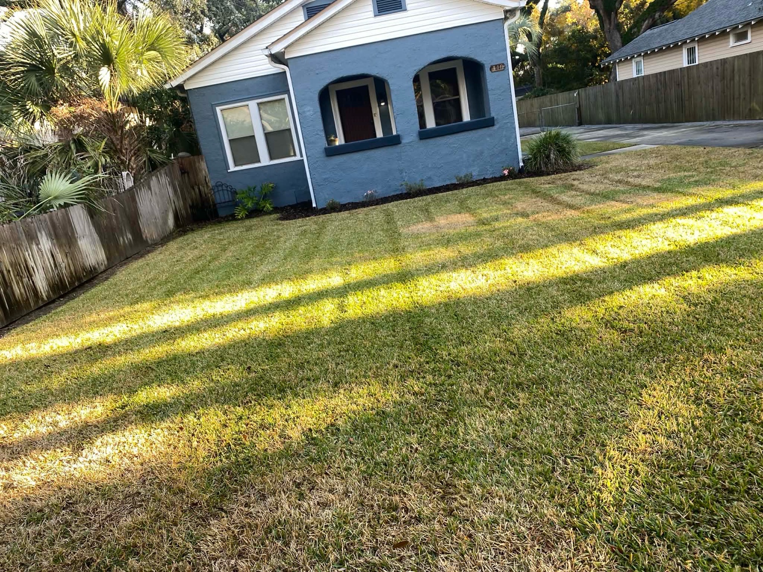 Well-maintained lawn service